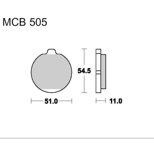 Brzdové obloženie LUCAS MCB 505 organické